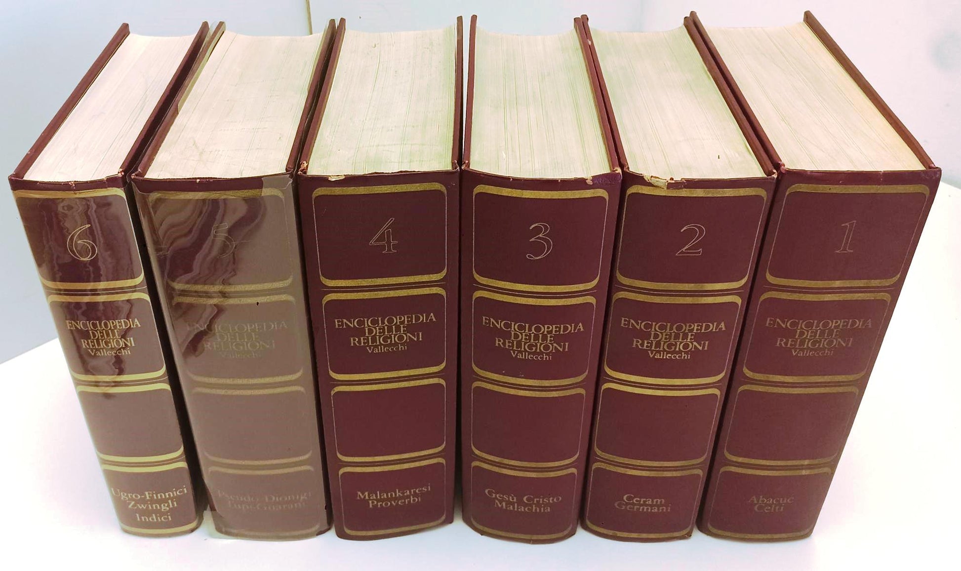 LD- ENCICLOPEDIA DELLE RELIGIONI 6 VOLUMI -- VALLECCHI --- 1970/1976 - C- BLCG17