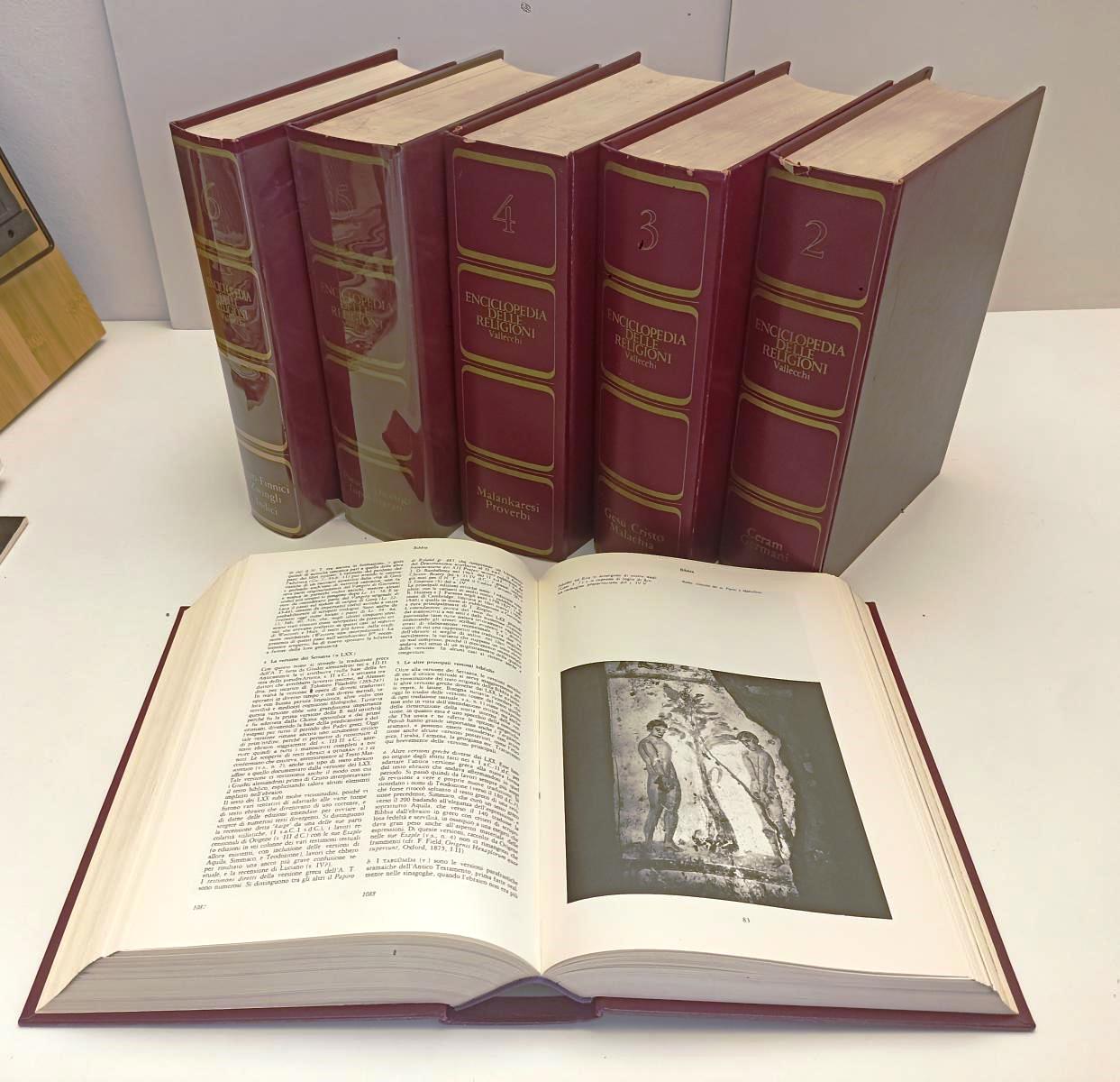 LD- ENCICLOPEDIA DELLE RELIGIONI 6 VOLUMI -- VALLECCHI --- 1970/1976 - C- BLCG17