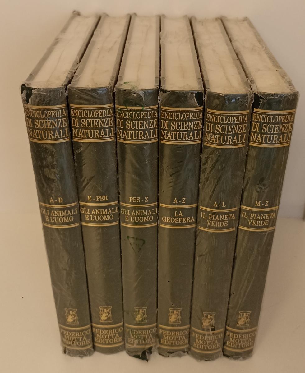 LZ- ENCICLOPEDIA DI SCIENZE NATURALI 6 VOLUMI - FEDERICO MOTTA - 1996- C- BLCG10