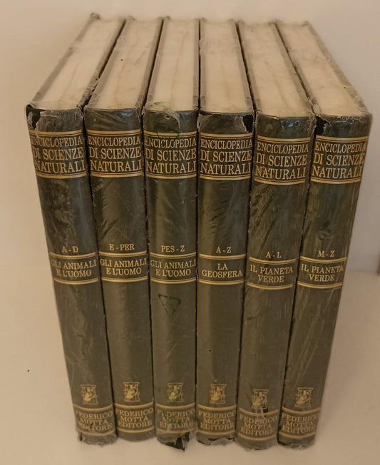 LZ- ENCICLOPEDIA DI SCIENZE NATURALI 6 VOLUMI - FEDERICO MOTTA - 1996- C- BLCG10