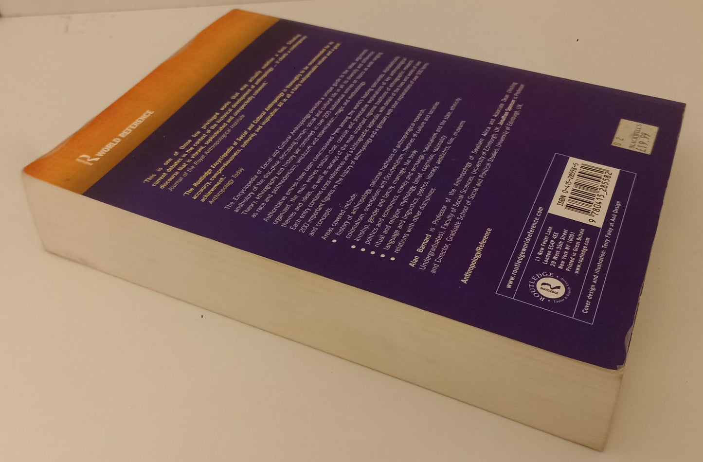 LZ- ENCYCLOPEDIA OF SOCIAL AND CULTURAL ANTHROPOLOGY- ROUTLEDGE- 2003- B- YFS281
