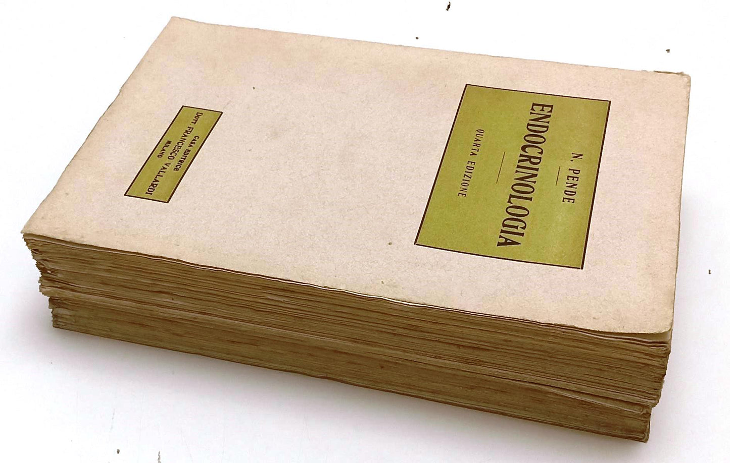 LQ- ENDOCRINOLOGIA 2 VOLUMI PATOLOGIA E CLINICA- PENDE- VALLARDI- 1934- B-XFS125
