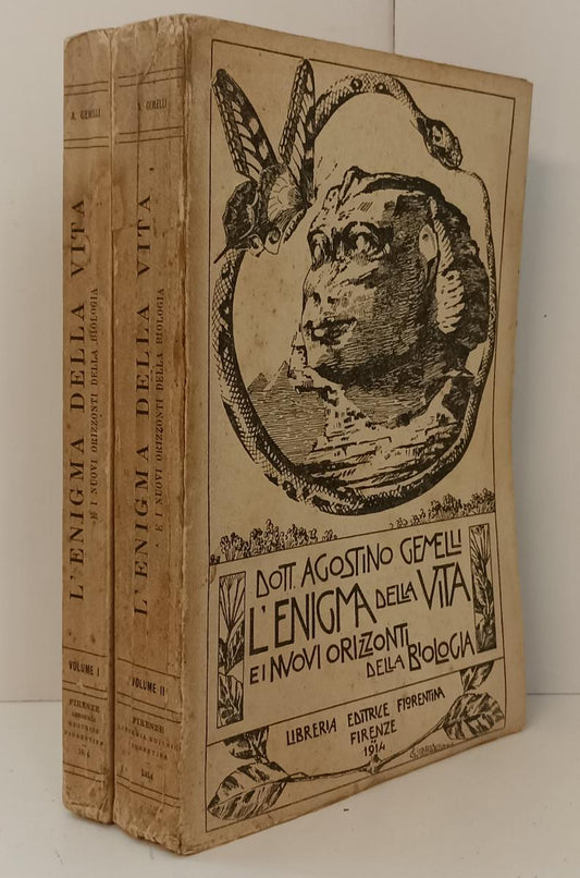 LZ- L'ENIGMA DELLA VITA NUOVI ORIZZONTI BIOLOGIA 1/2- GEMELLI---- 1914- B-ZTT395
