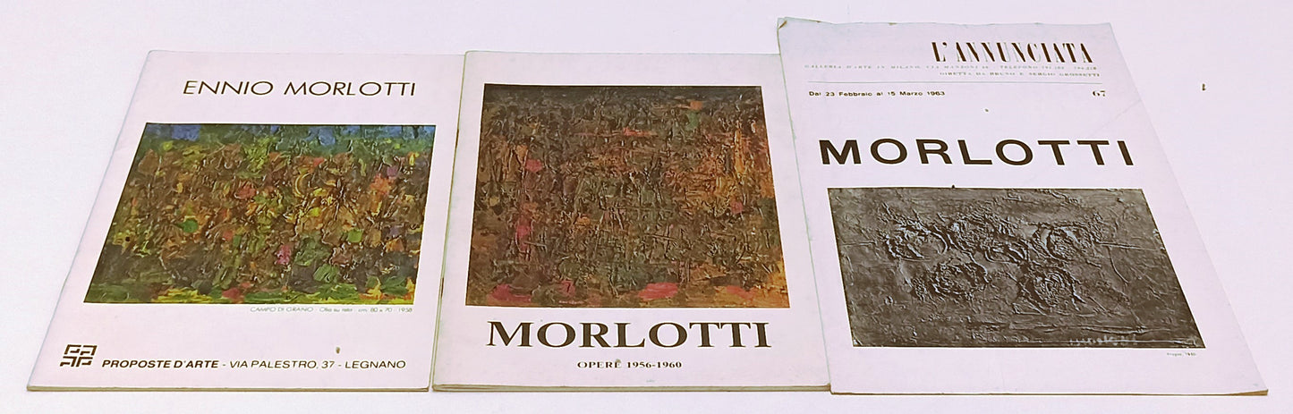 LT- LOTTO 3 BROCHURE CATALOGHI ENNIO MORLOTTI PROPOSTE D'ARTE OPERE - RVSa566
