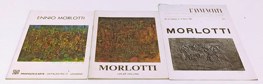 LT- LOTTO 3 BROCHURE CATALOGHI ENNIO MORLOTTI PROPOSTE D'ARTE OPERE - RVSa566