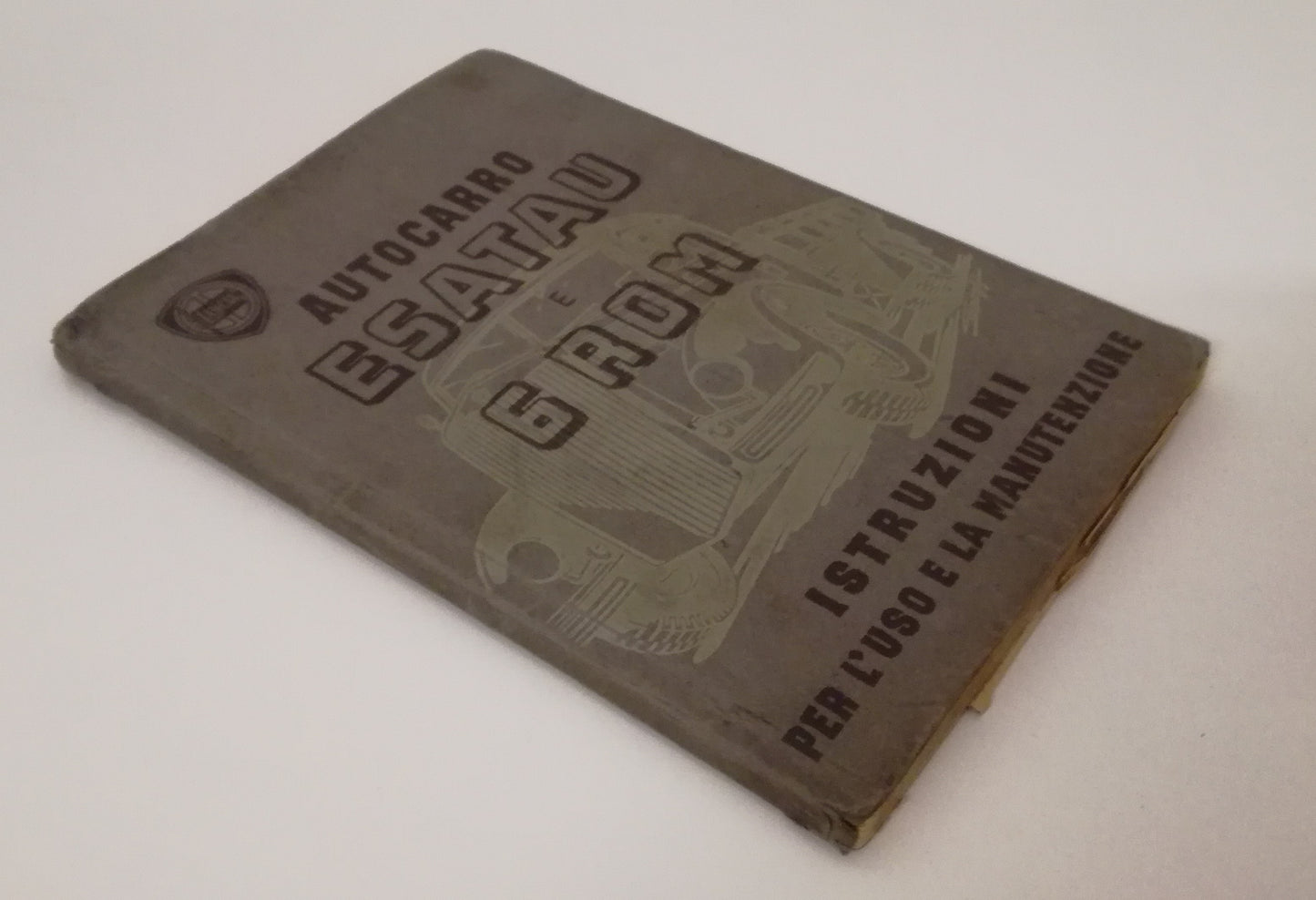 LM- AUTOCARRO ESATAU E 6 ROM ISTRUZIONI USO MANUTENZIONE-- LANCIA- 1951-- XFS205