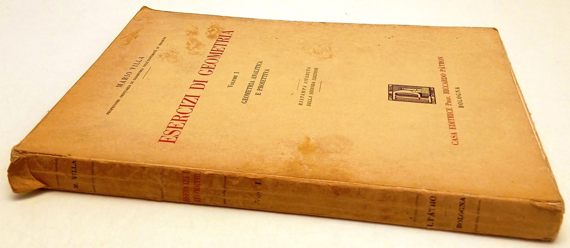 LZ- ESERCIZI DI GEOMETRIA VOLUME I - MARIO VILLA - RICCARDO PATRON---- B- ZFS66