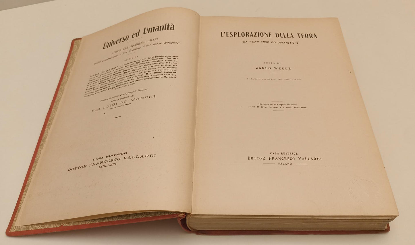 LS- L'ESPLORAZIONE DELLA TERRA - WEULE - VALLARDI --- 1950 - C - YFS75