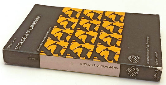 LZ- ETOLOGIA DI CAMPAGNA - SANDRO LOVARI - BORINGHIERI --- 1980- B- YFS403