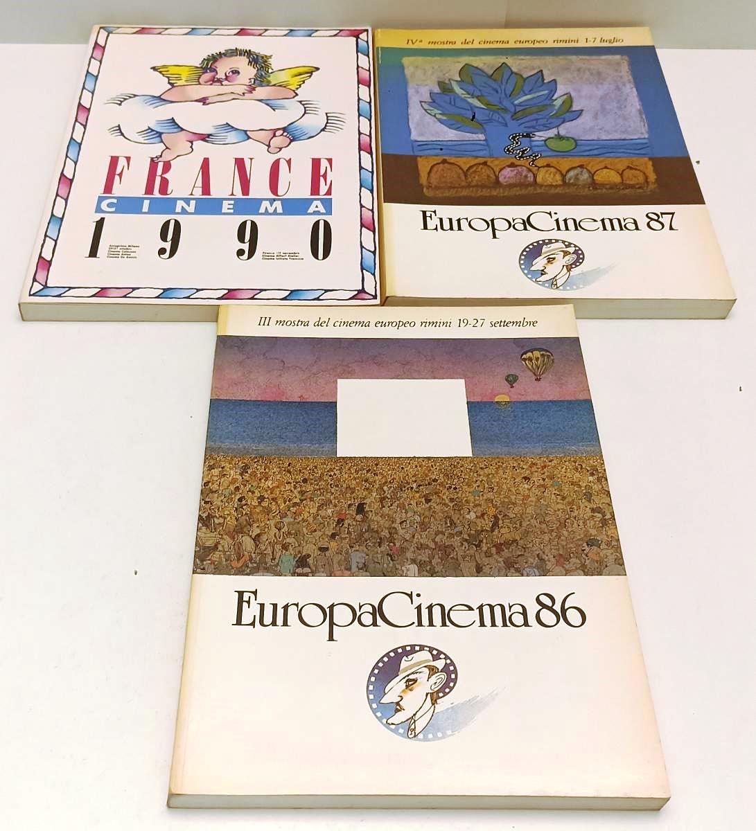 LT- EUROPACINEMA 84/87 + FRANCE CINEMA 1990 LOTTO 5 CATALOGHI MOSTRA - BLCP35