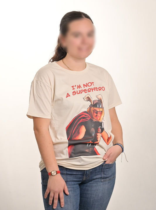 Maglietta T-shirt manica corta I'M NOT A SUPERHERO - Non sono Thor