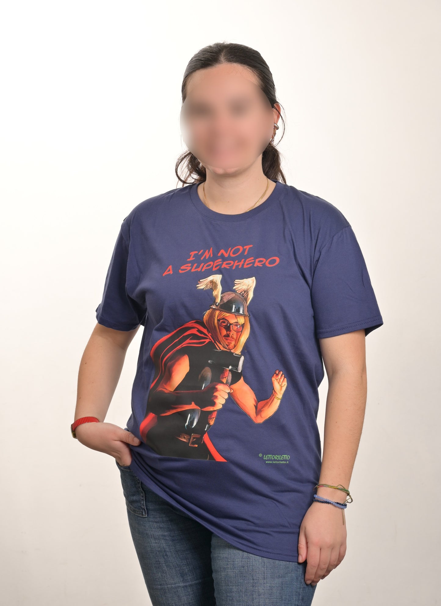 Maglietta T-shirt manica corta I'M NOT A SUPERHERO - Non sono Thor