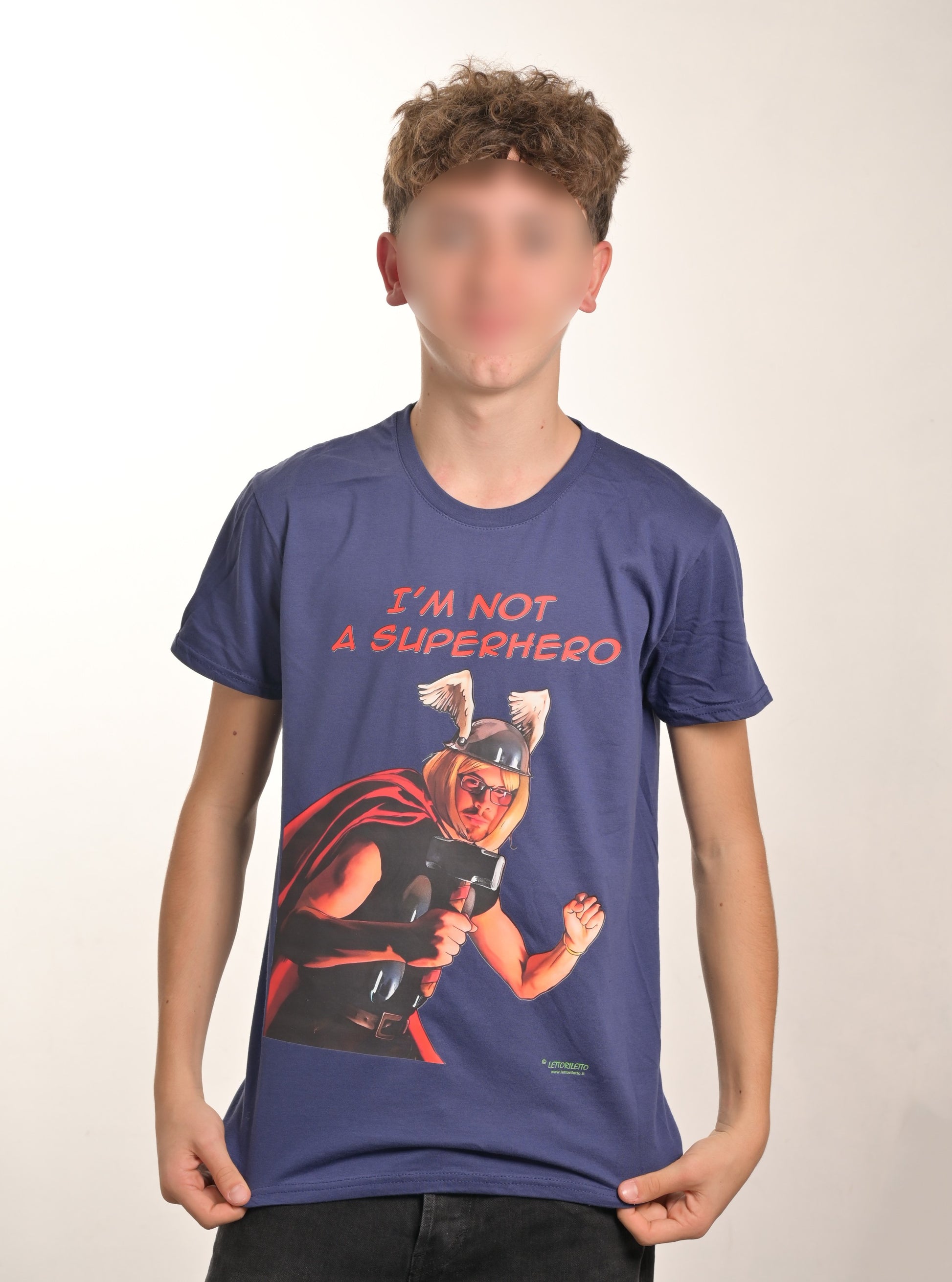Maglietta T-shirt manica corta I'M NOT A SUPERHERO - Non sono Thor