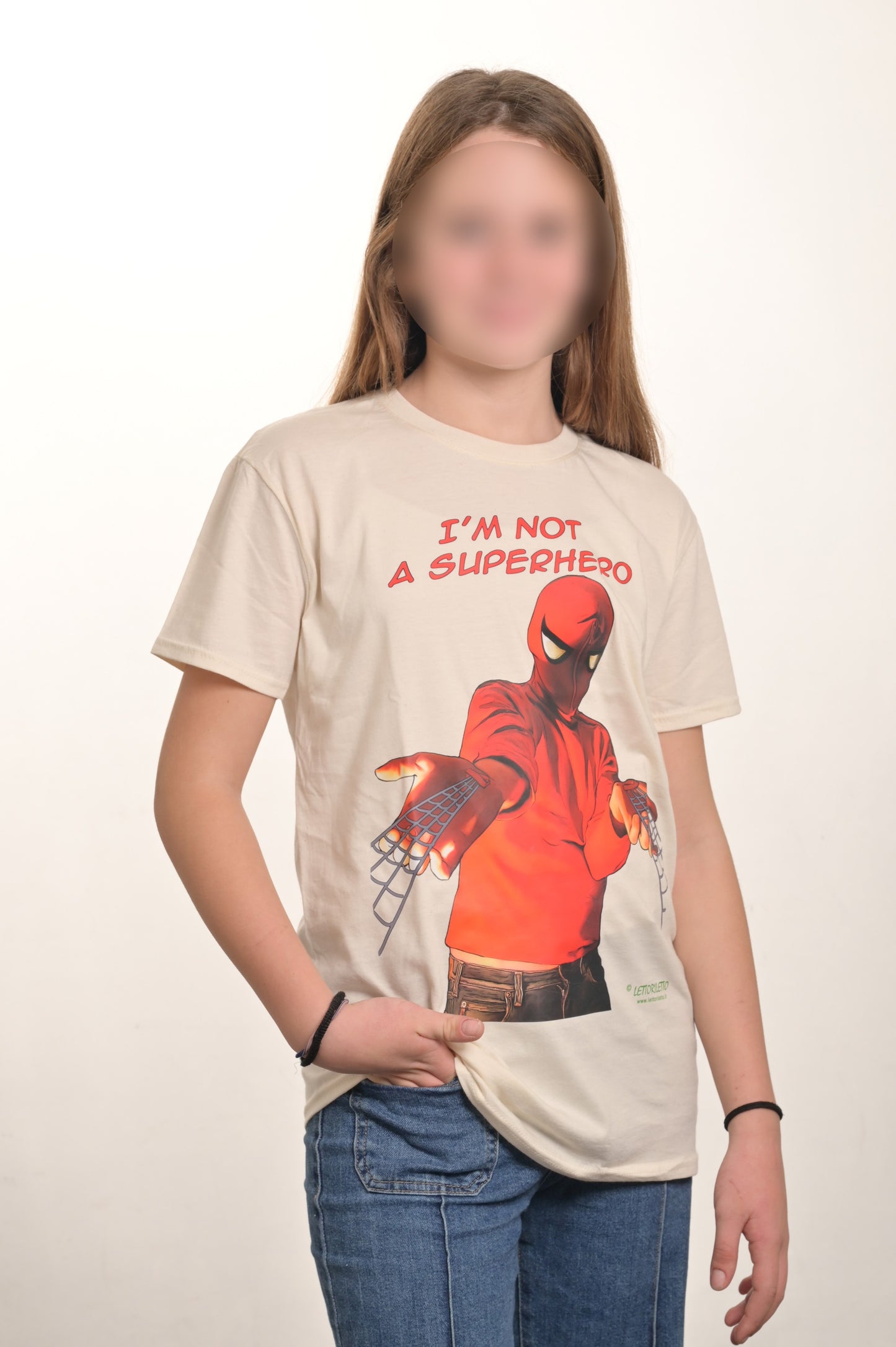 Maglietta T-shirt manica corta I'M NOT A SUPERHERO - Non sono l'Uomo Ragno