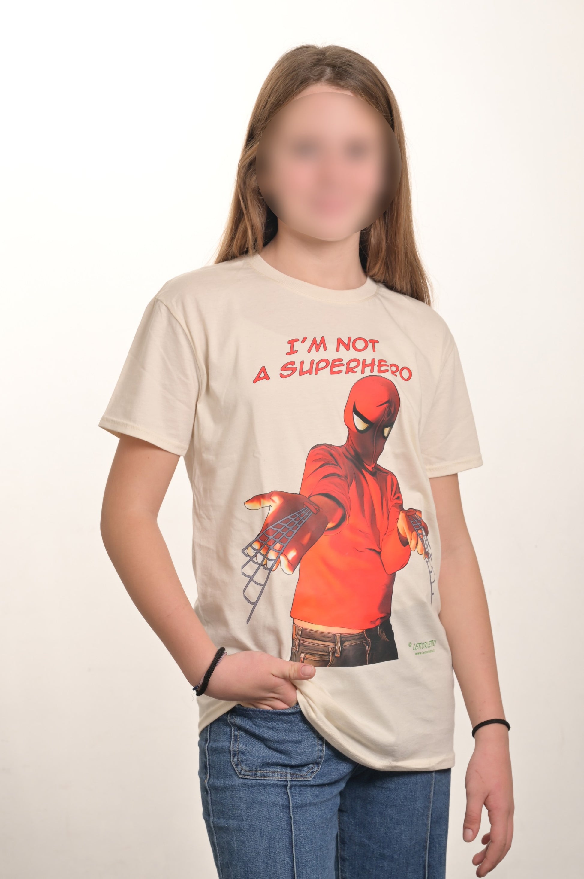 Maglietta T-shirt manica corta I'M NOT A SUPERHERO - Non sono l'Uomo Ragno