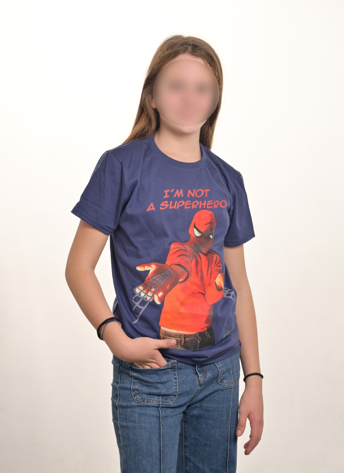 Maglietta T-shirt manica corta I'M NOT A SUPERHERO - Non sono l'Uomo Ragno