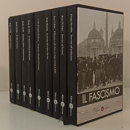 Il fascismo 9 volumi completo- Gentile De Felice- Laterza- 1a ed.- cofanetto-XFS