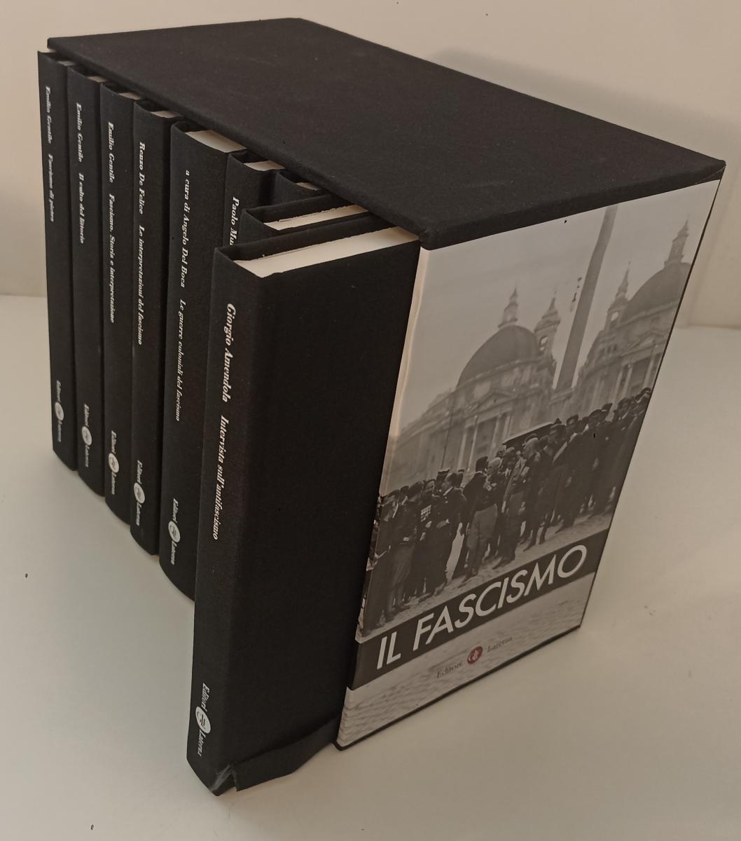 Il fascismo 9 volumi completo- Gentile De Felice- Laterza- 1a ed.- cofanetto-XFS
