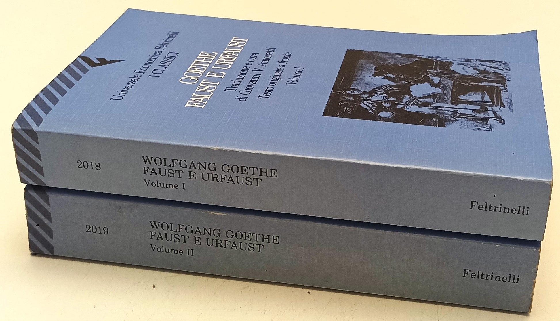 LN- FAUST E URFAUST VOLUMI 1/2 - GOETHE - FELTRINELLI - UE CLASSICI --- B - XFS