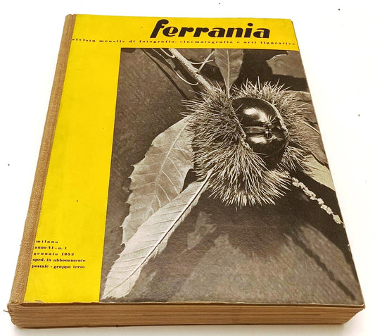 LR- FERRANIA RIVISTA FOTOGRAFIA VOLUME RILEGATO ANNO VI 1/12----- 1952- C-YFS107