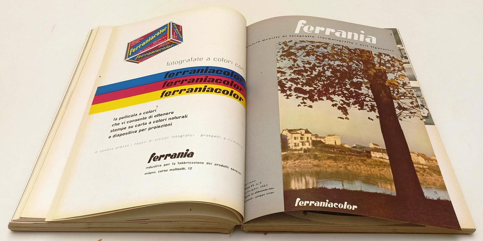 LR- FERRANIA RIVISTA FOTOGRAFIA VOLUME RILEGATO ANNO VI 1/12----- 1952- C-YFS107