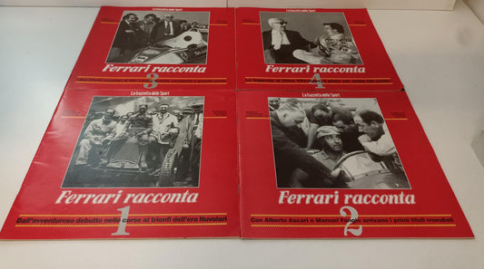 LC- FERRARI RACCONTA FASCICOLI 1/4 -- GAZZETTA DELLO SPORT --- 1988 - S - YFS917