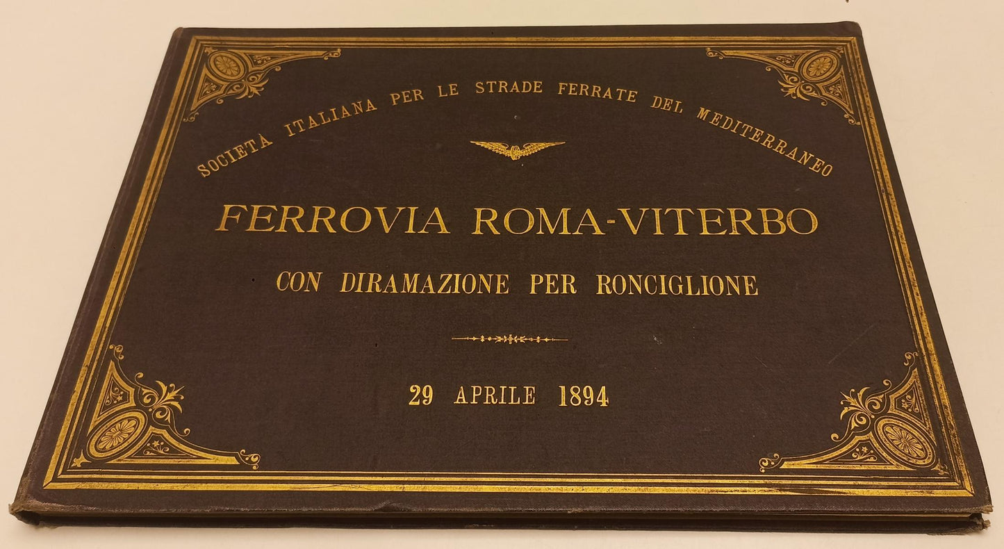 LH- FERROVIA ROMA VITERBO CON DIRAMAZIONE PER RONCIGLIONE - 1894 - C - XFS41