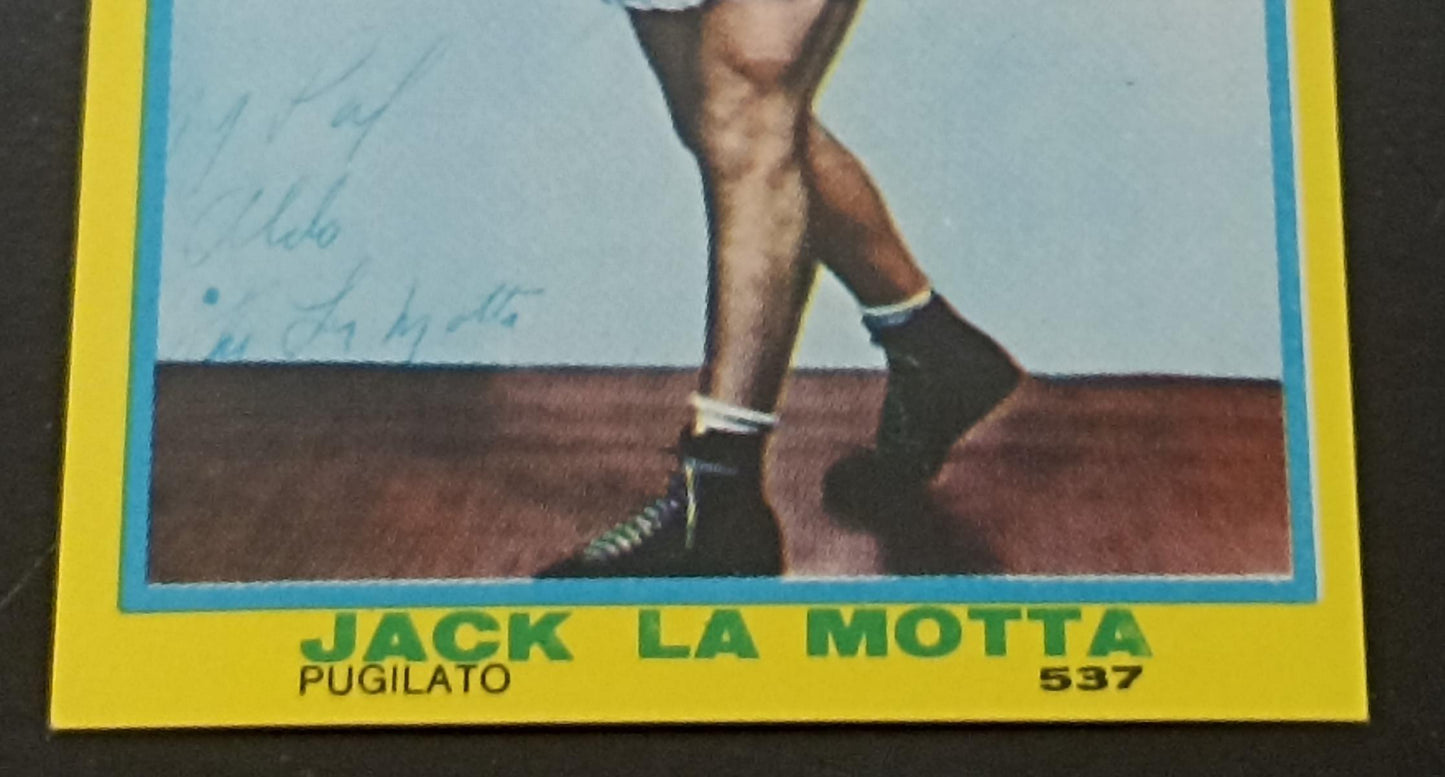 BOXING CARD - MIRA - CAMPIONISSIMI 1968 - JACK LA MOTTA - 537 MINT