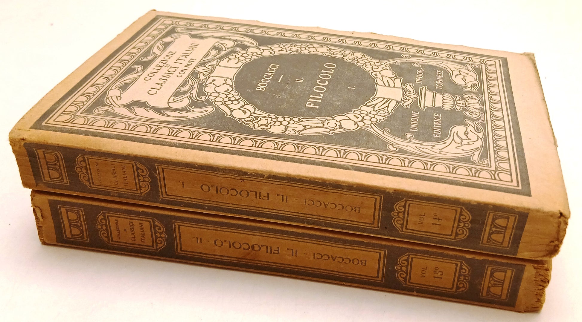 LN- IL FILOCOLO 2 VOLUMI - BOCCACCI - UTET - CLASSICI ITALANI -- 1921 - B- ZFS53