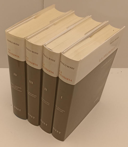 LS- LA FILOSOFIA VOLUMI 1/4 COMPLETA - PAOLO ROSSI - UTET --- 1995 - CS - YFS136