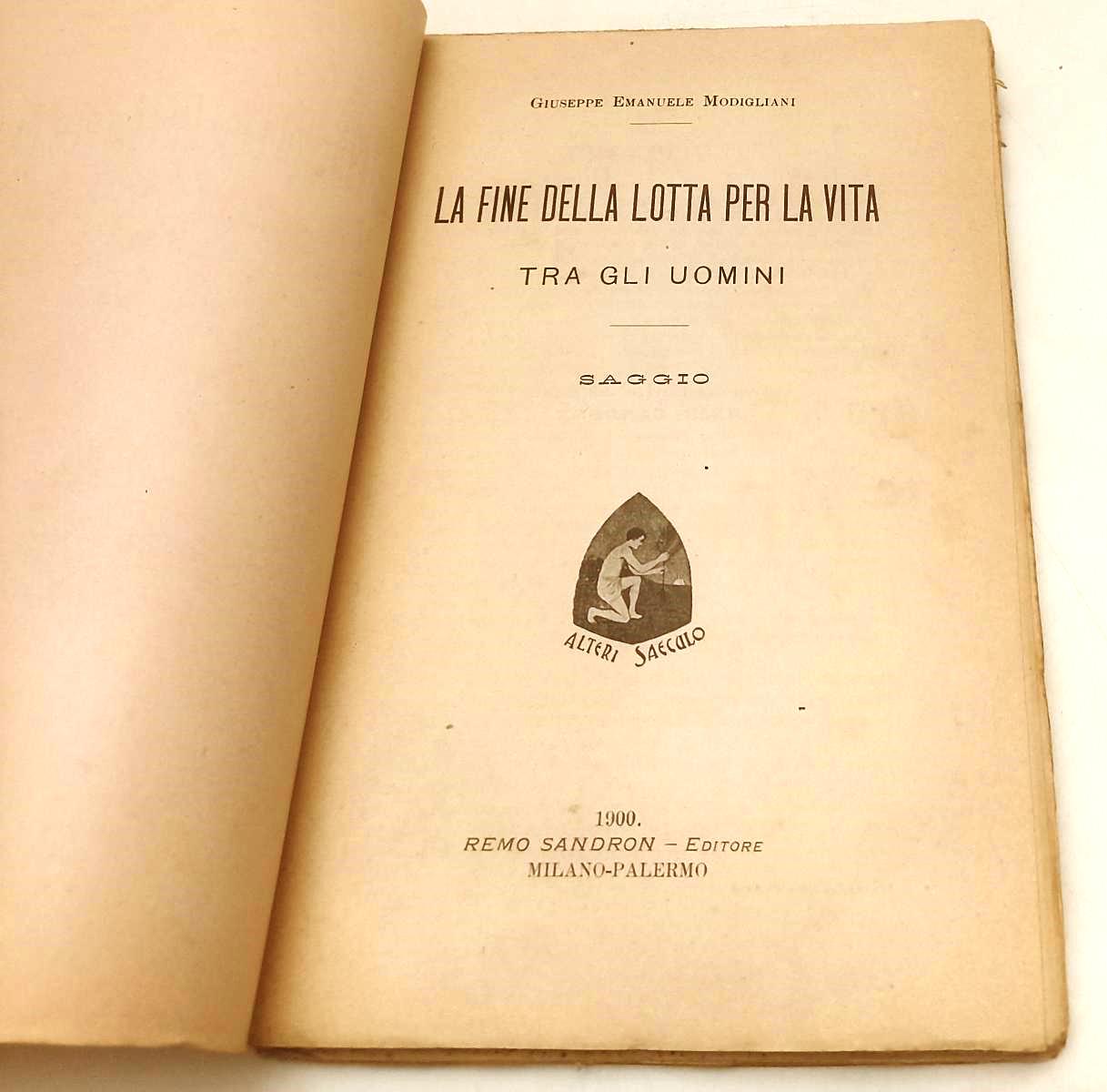 LS- LA FINE DELLA LOTTA PER LA VITA TRA GLI UOMINI - MODIGLIANI - 1900- B- XFS62