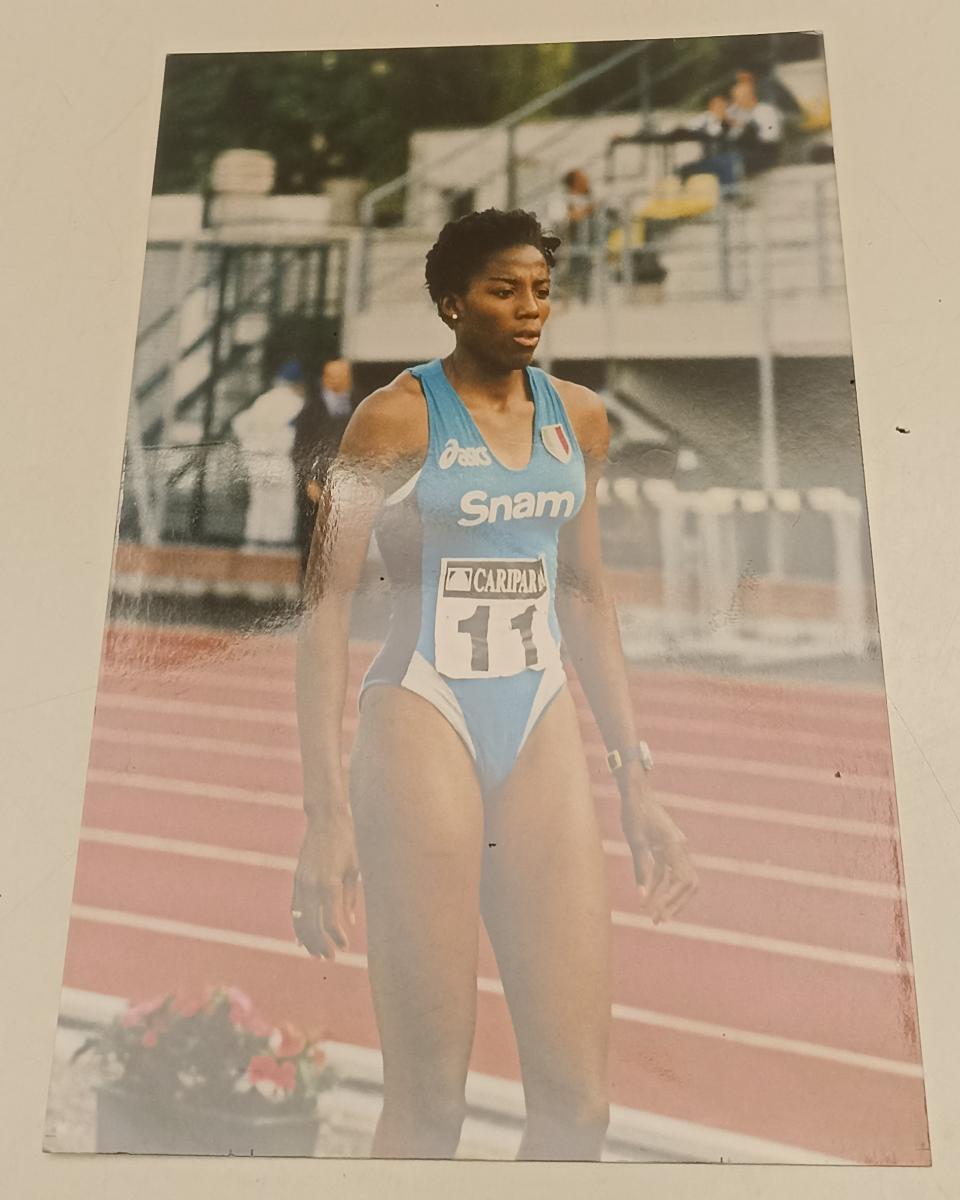 CV- FOTOGRAFIA FOTO ATLETICA SALTO IN LUNGO FIONA MAY - RVSa556