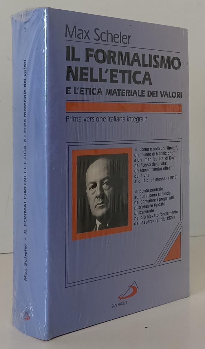 LS- IL FORMALISMO NELL'ETICA - MAX SCHELER - SAN PAOLO ---- CS- YFS180