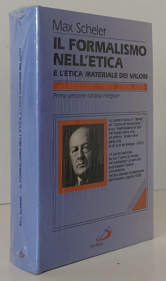 LS- IL FORMALISMO NELL'ETICA - MAX SCHELER - SAN PAOLO ---- CS- YFS180