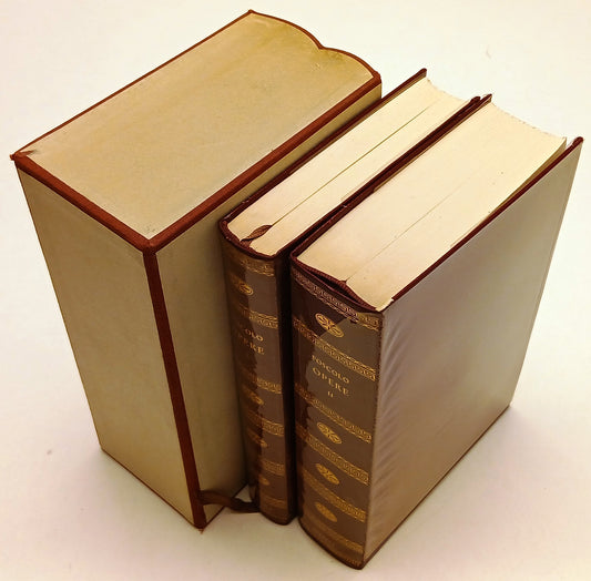 LN- OPERE COFANETTO 2 VOLUMI - FOSCOLO- RIZZOLI- CLASSICI- 1a ED.- 1956- BS- XFS