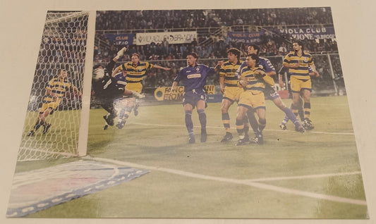 CV- FOTOGRAFIA FOTO CALCIO PARMA - FIORENTINA - SENSINI CRESPO - 1999 - RVSa555