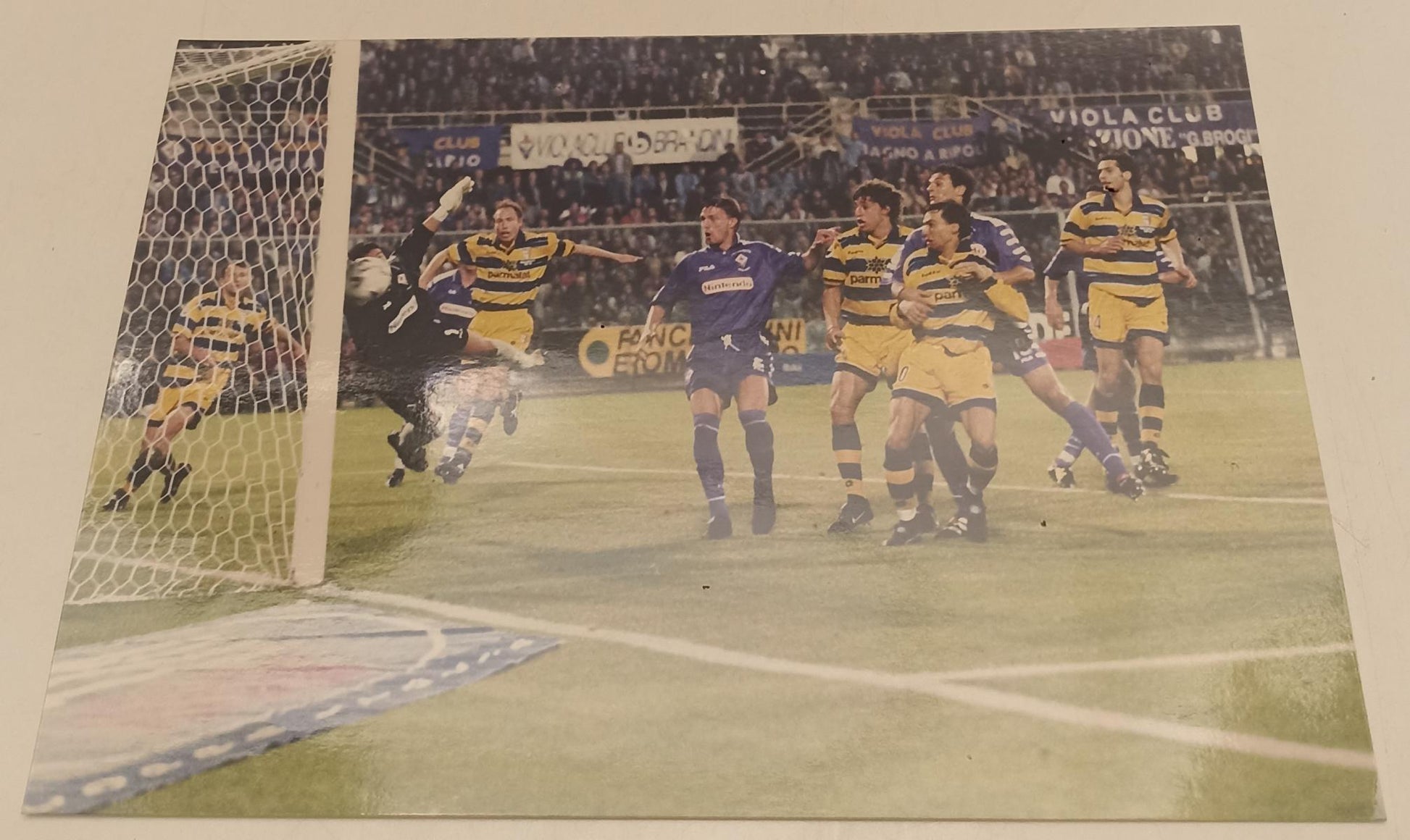 CV- FOTOGRAFIA FOTO CALCIO PARMA - FIORENTINA - SENSINI CRESPO - 1999 - RVSa555