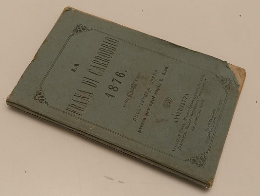 LH- LA FRANA DI CARROBBIO 1876 MARIA LUIGIA - TIPOGRAFIA AROLDI - B - XFS74