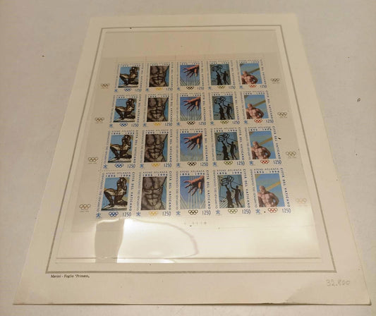 CV- 20 FRANCOBOLLI ATENE ATLANTA 1896/1996 OLIMPIADI CITTA' DEL VATICANO-RVSa333