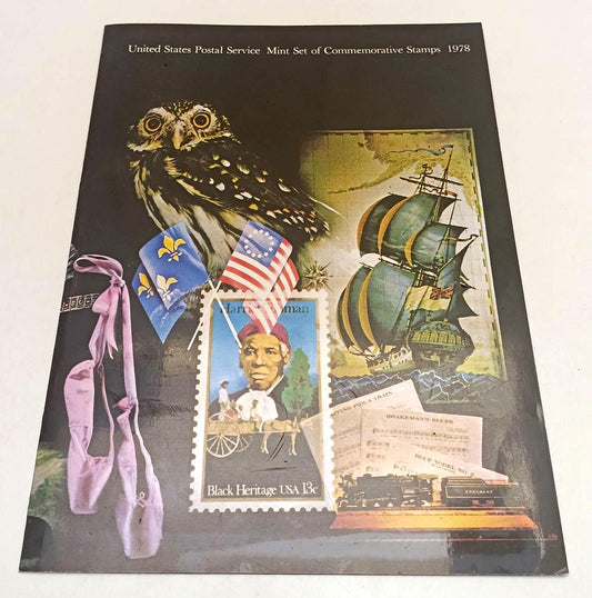 CV- FOLDER UNITED STATES POSTAL SERVICE MINT COMMEMORATIVE STAMPS 1978 - RVSa335