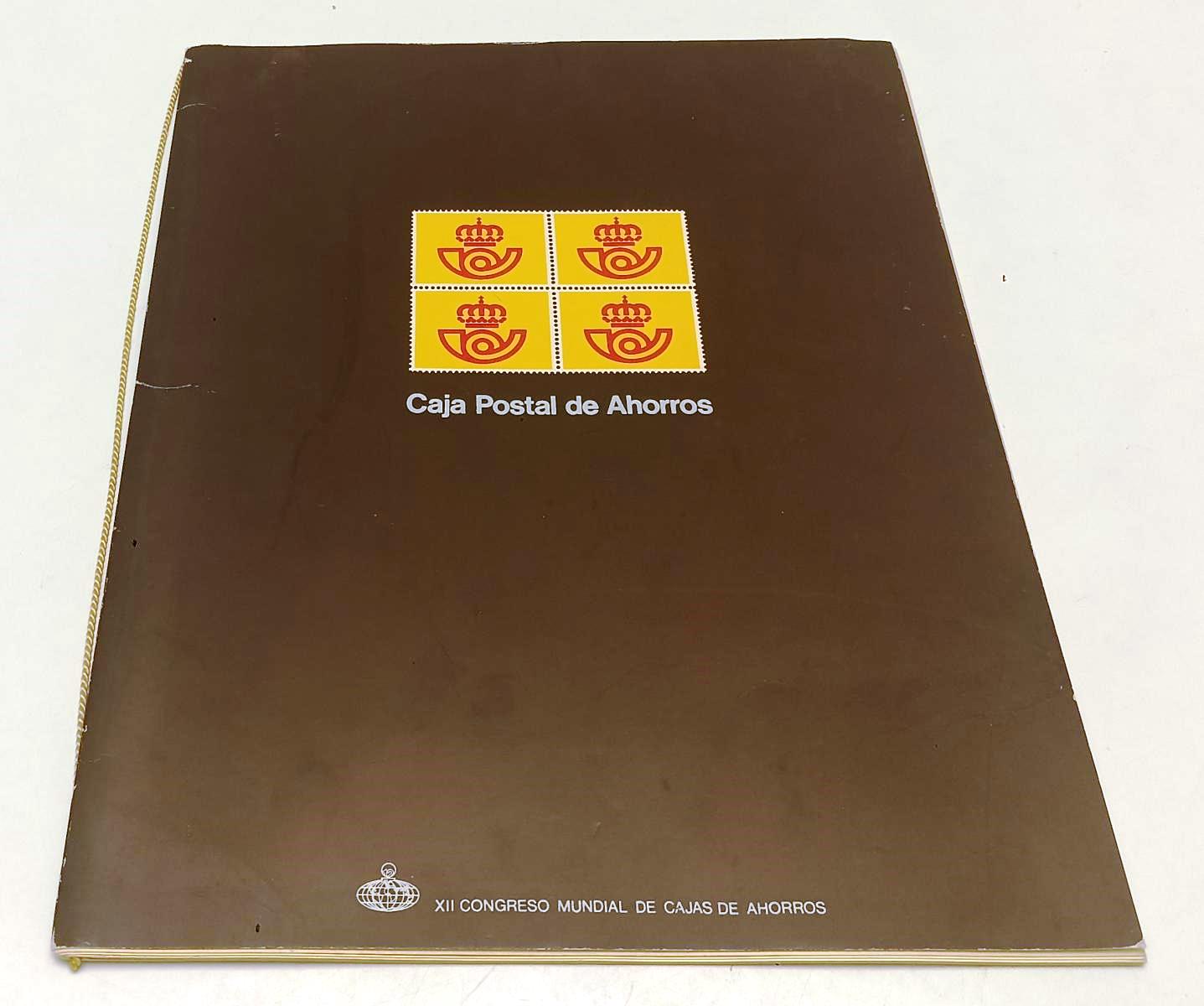 CV- FOLDER CAJA POSTAL AHORROS XII CONGRESO MUNDIAL FRANCOBOLLI ESPANA - RVSa336