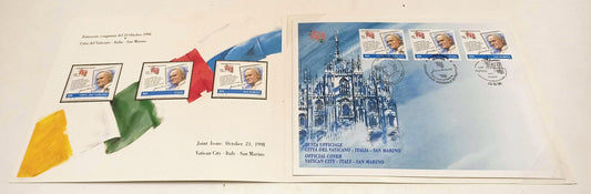 CV- FOLDER '98 CITTA' DEL VATICANO ITALIA SAN MARINO GIOVANI PAOLO II - RVSa334