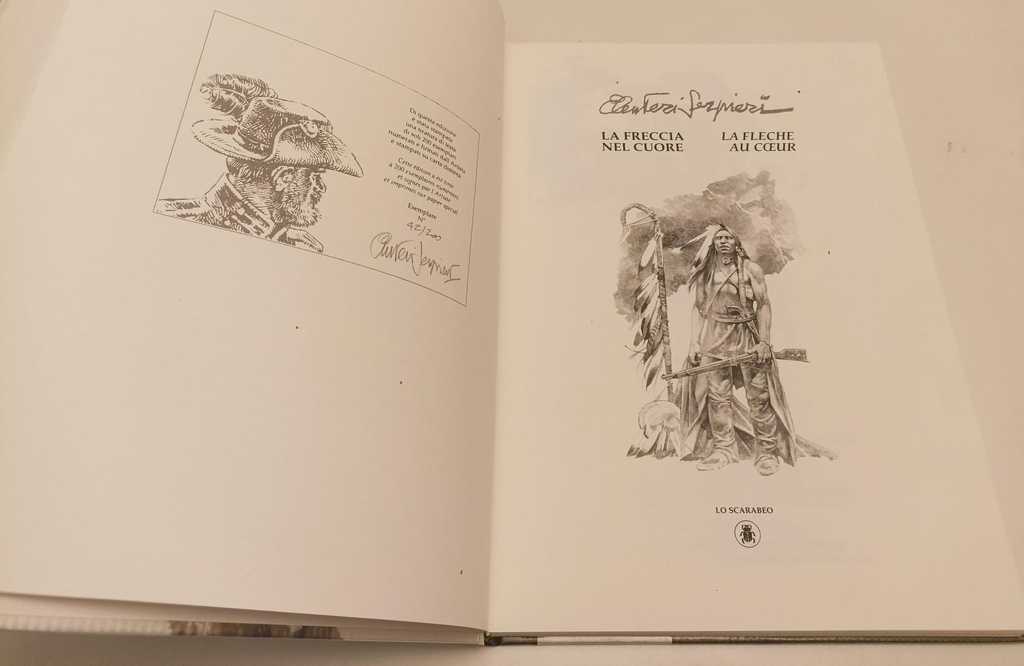 FV- LA FRECCIA NEL CUORE NUMERATA E FIRMATA- ELEUTERI SERPIERI- SCARABEO- C- C24