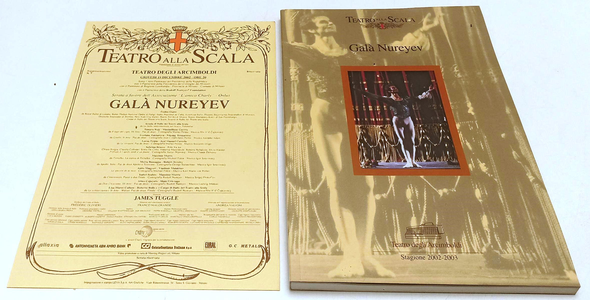 LT- TEATRO ALLA SCALA STAGIONE 2002/2003 GALA' NUREYEV TEATRO ARCIMBOLDI- YFS977
