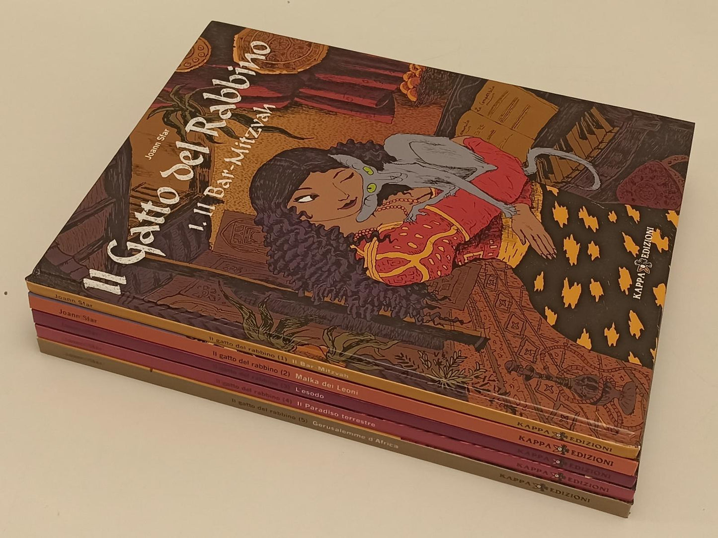 FV- IL GATTO DEL RABBINO VOLUMI 1/5 - JOANN SFAR - KAPPA EDIZIONI -- C - C24