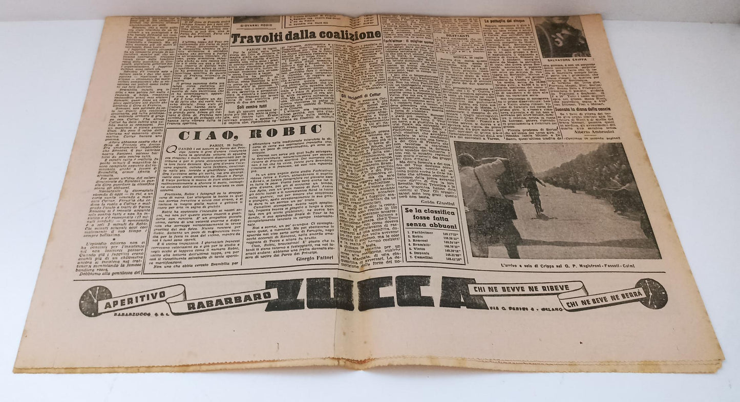 LC- BLOCCO QUOTIDIANI GAZZETTA DELLO SPORT TOUR DE FRANCE 10 NUMERI- 1947-RVSa57