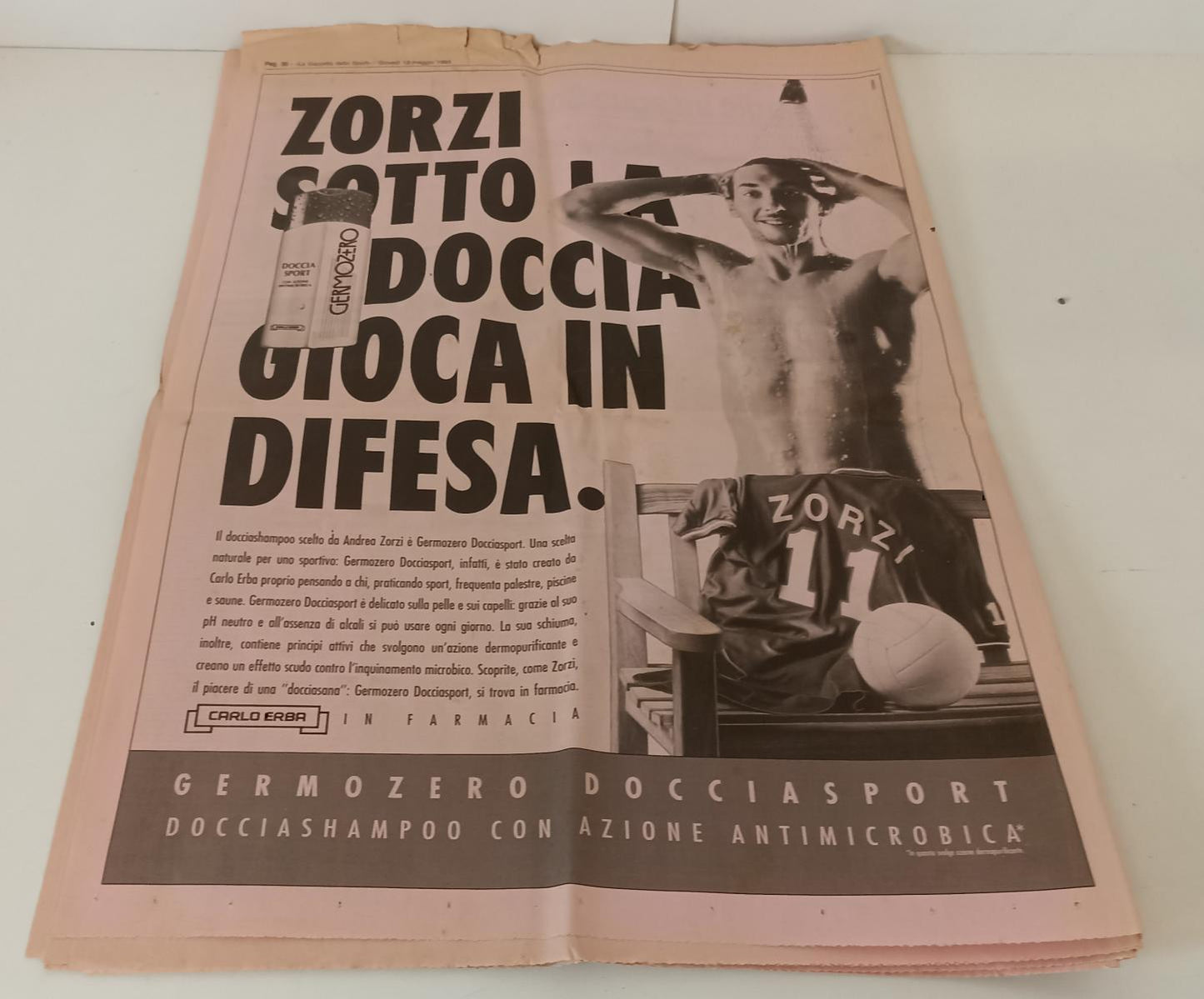 LC- GAZZETTA DELLO SPORT 13 MAGGIO 1993 WEMBLEY PARMA COPPA DELLE COPPE- RVSa248
