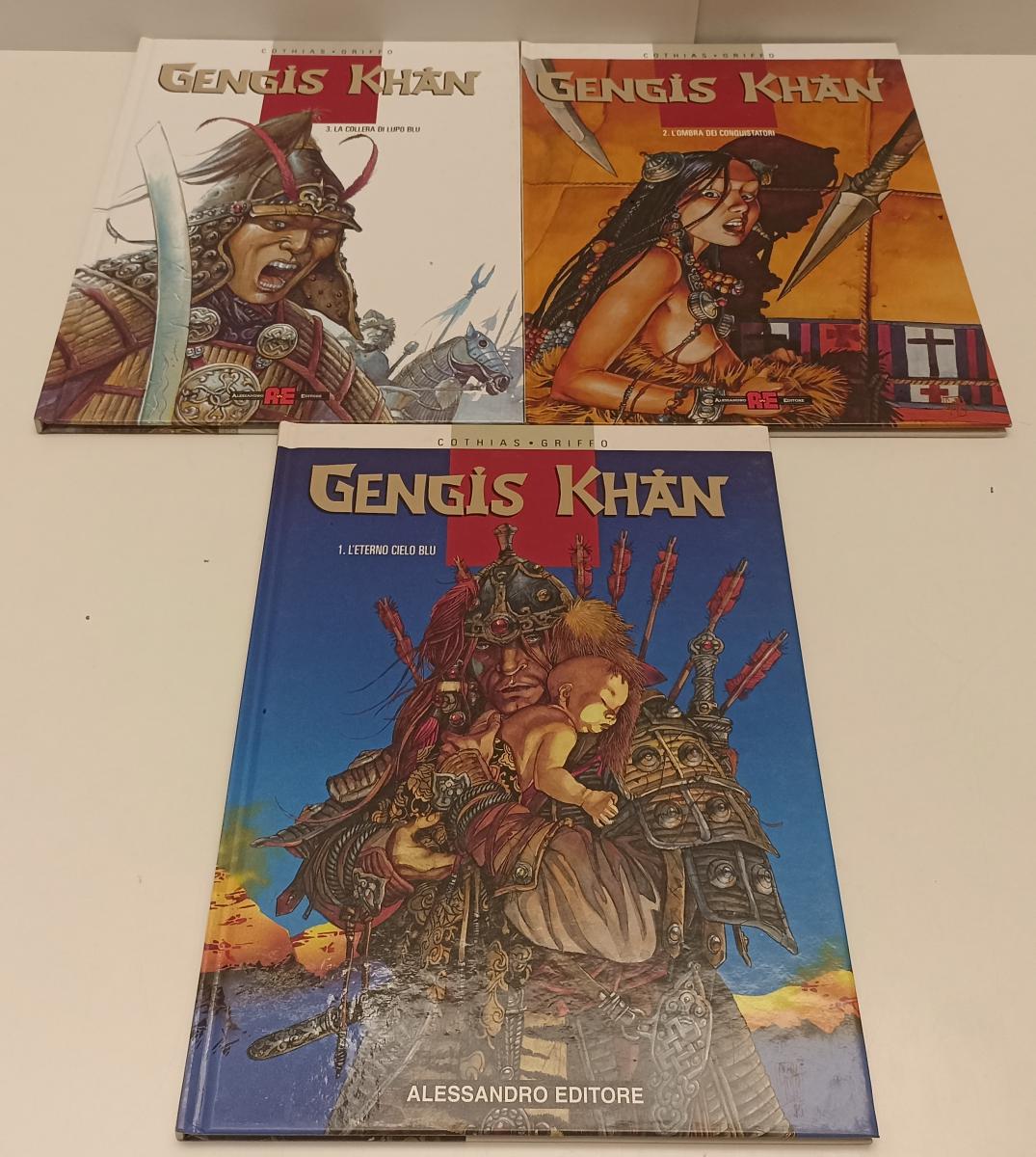 FV- GENGIS KHAN VOLUMI 1/3 - COTHIAS GRIFFO - ALESSANDRO EDITORE -- C- B24