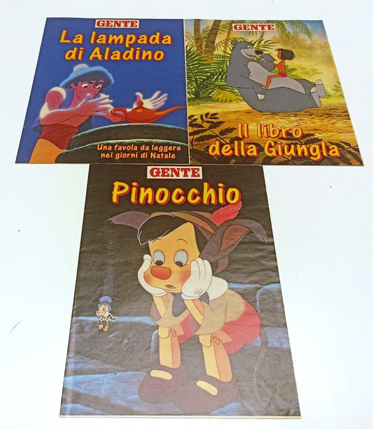 LB- INSERTO GENTE PINOCCHIO LA LAMPADA DI ALADINO LIBRO DELLA GIUNGLA - RVSa305