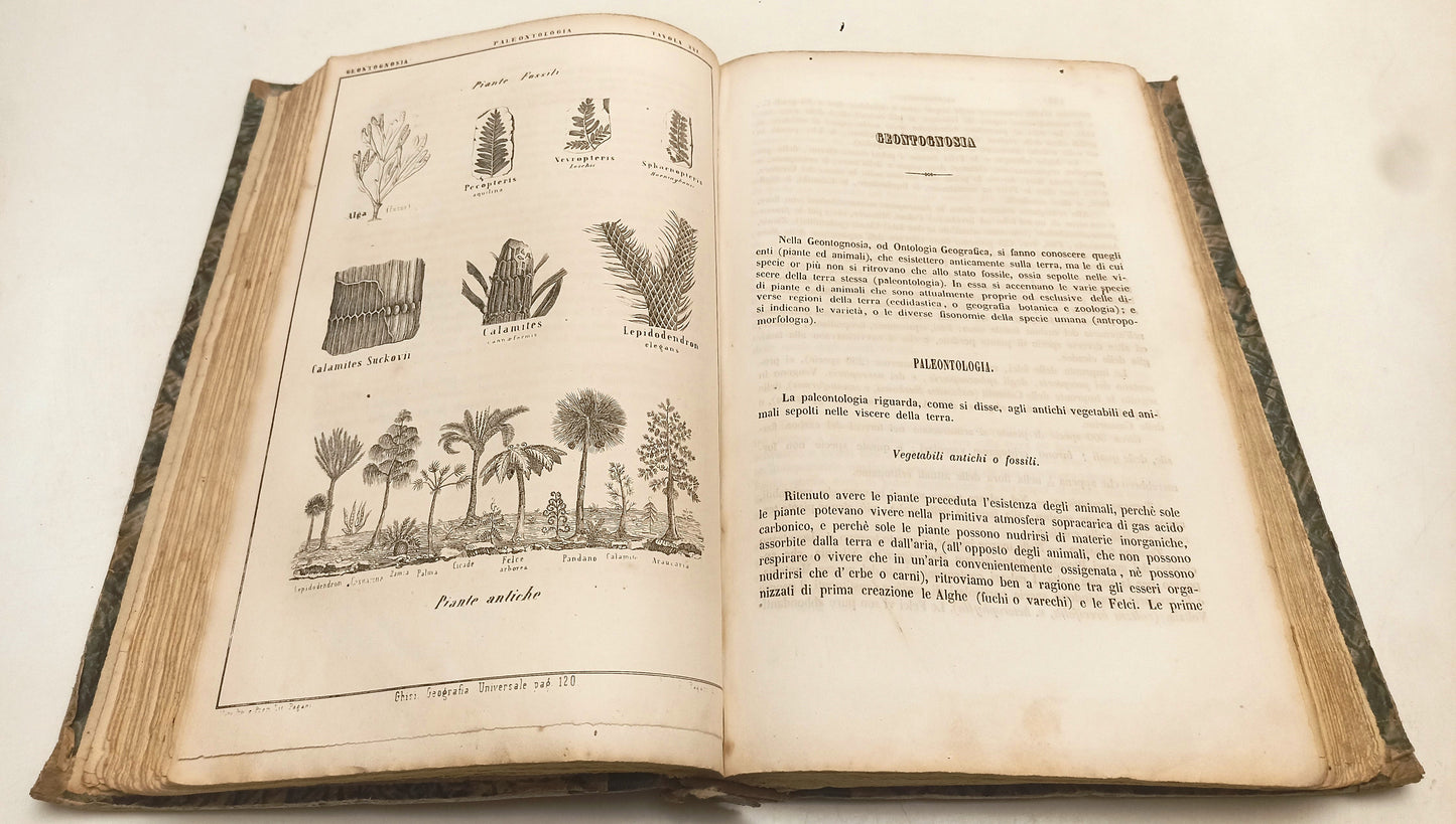 LH- PROSPETTO DI GEOGRAFIA UNIVERSALE TAVOLE - ABATE GHISI ---- 1859- C- XFS68